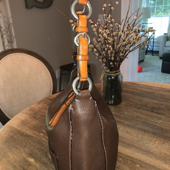 Genuine Vintage Pebble Leather Coach Hobo - Picture 4 of 8